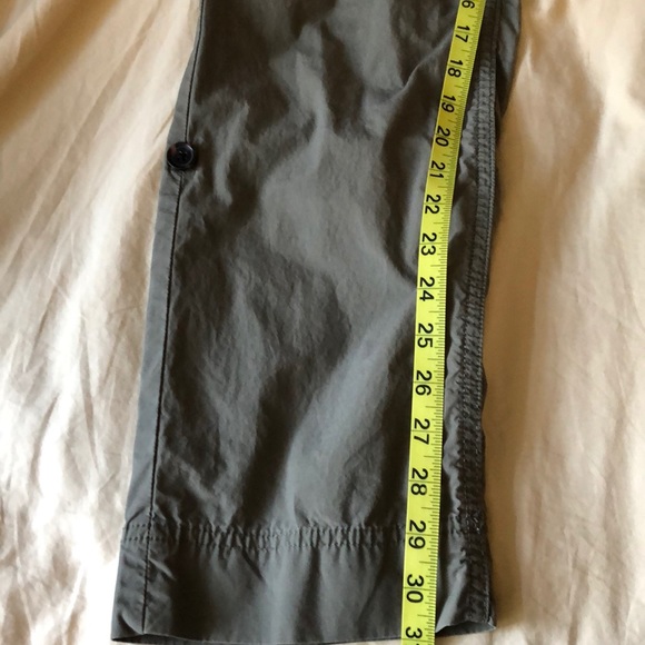 Lands’ End Khaki Green Pants 6 Roll Up Capris 31 converts - Picture 8 of 8